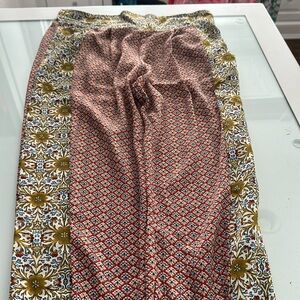 Free People XS Floral Diamond Boho type pants